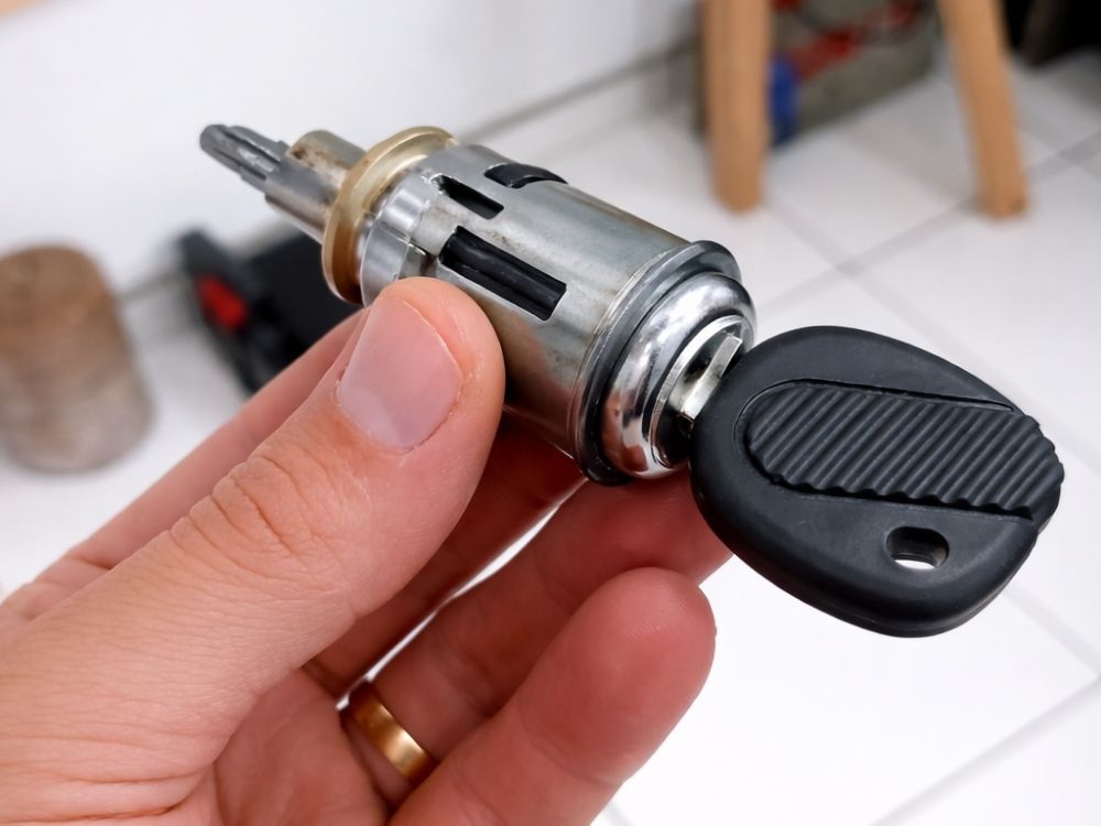 Troca cilindro ignição VW